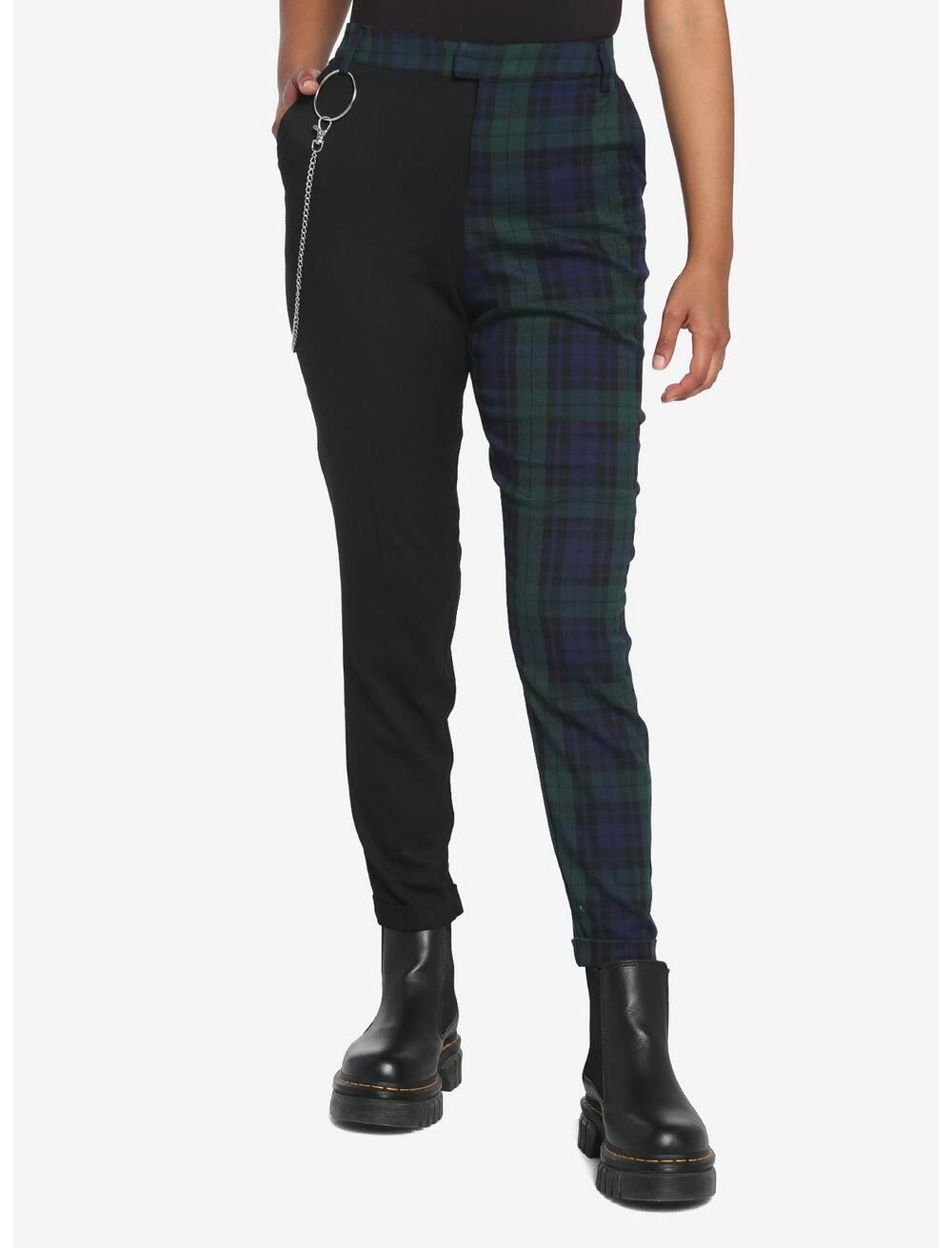 Hot Topic Split Plaid Pants Plus Size 3